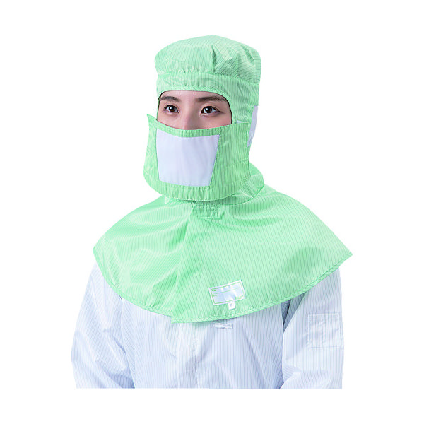 ブラストン BLASTON マスク 緑 フリー (1Pk(袋)=10枚入) BSC-30001-G-F 1袋(10枚) 447-5747（直送品）