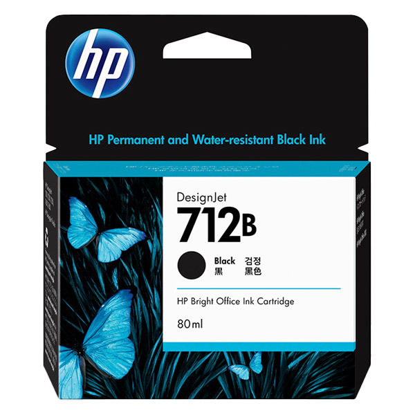 HP（ヒューレット・パッカード） 純正インク HP712B ブラック（80ml 