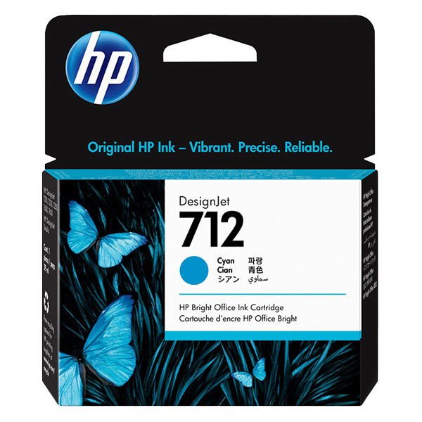 HP（ヒューレット・パッカード） 純正インク HP712 シアン（29ml）3ED67A 1個 - アスクル