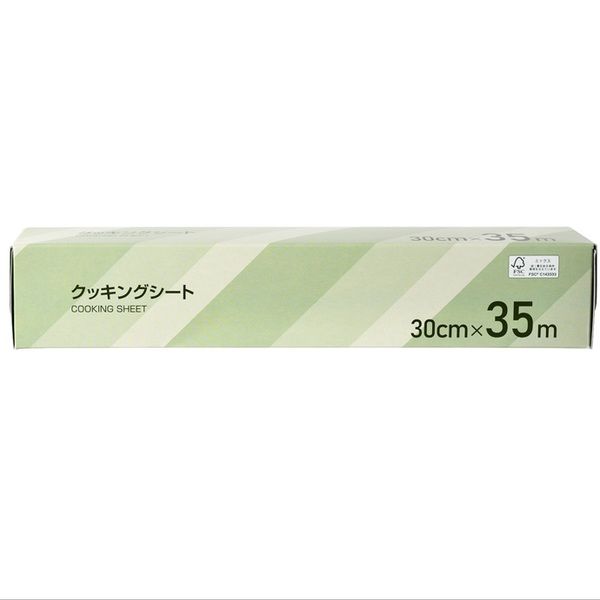 さらっとはがせるクッキングシート 高密度耐油紙 30cm×35m 1 さらっとはがせるクッキングシート 高密度耐油紙 30cm×35m 1