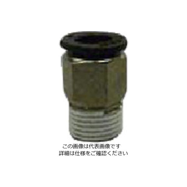 扶桑精機 扶桑 空気機器・パーツ チューブ継手 R1/8 X ホース外径φ6 18190 1個 810-5631（直送品）