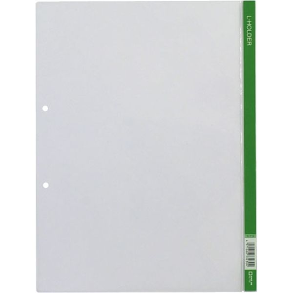 キングジム クリアーホルダー Lホルダー730 A4S 緑 5冊 730ミト 1セット（直送品）