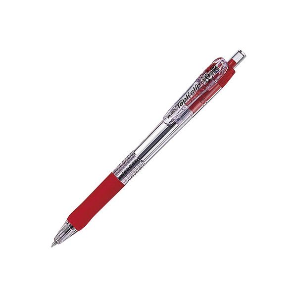 ゼブラ ボールペン タプリクリップ 0.7BN5-R赤10本 1箱（直送品