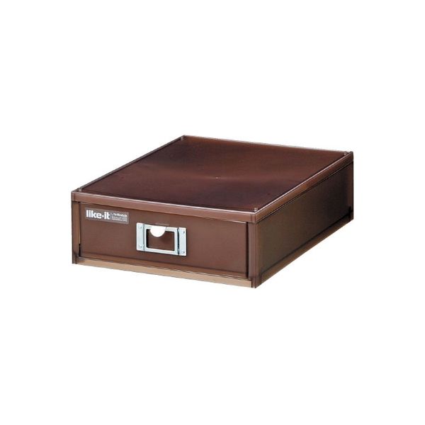 ファイルユニット A4 ブラウン LM-50　1個 ライクイット（直送品）