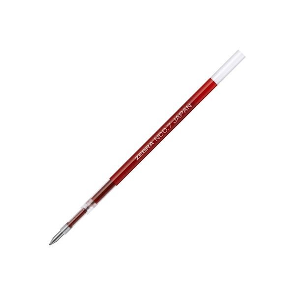 ゼブラ ボールペン替芯NC-0.7 RNC7-R 赤 10本 1箱（直送品）