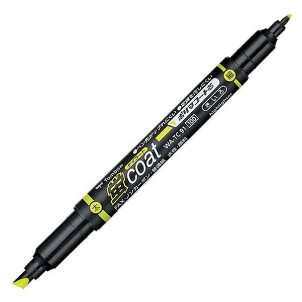 トンボ鉛筆 蛍コート WA-TC91 黄 10本　1箱（直送品）