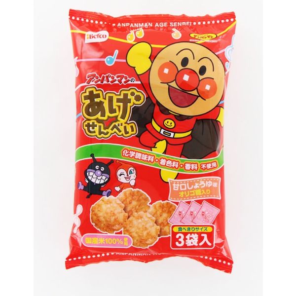 ５７ｇアンパンマンのあげせん 4901336521442 19GX3P×12個 栗山米菓（直送品）