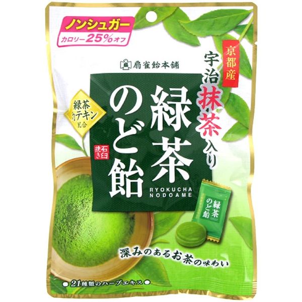 緑茶のど飴 4901650221523 100G×12個 扇雀飴本舗（直送品）