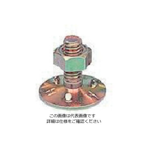 スリーエッチ HHH 三ツ爪バケットボールトナット W3/8×50 (100組入) M3/8X50 1箱(100組) 808-6920（直送品）