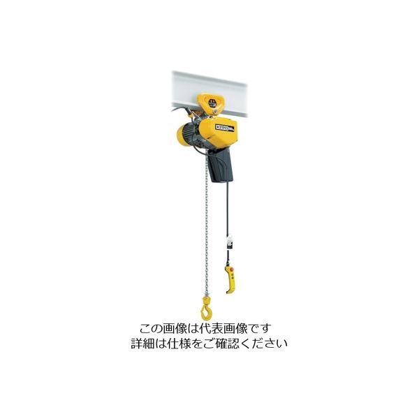 キトー 電気チェーンブロック EQ形 2速インバータ プレントロリ結合形 980kg×4m EQSP009IS 1台 452-8361（直送品）