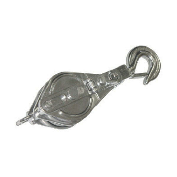 スリーエッチ HHH ステンレス二車スナッチ フック型75mm 75X2SS 1個 808-7169（直送品）