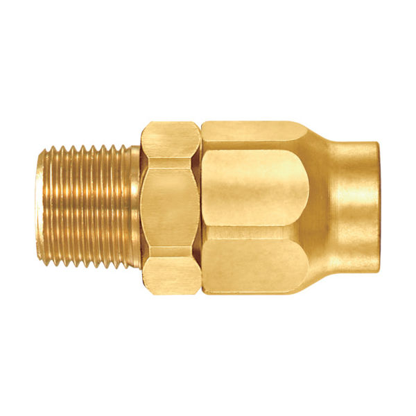 日東工器 日東 ブレードホース用アダプタ 相手側ホースサイズ19.0×26.0mm(89920) BH190-6M BRASS 1個（直送品）