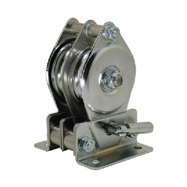 スリーエッチ HHH 固定滑車たて型二車分離式 ベアリング入り TB50X2 1個 808-7408（直送品）