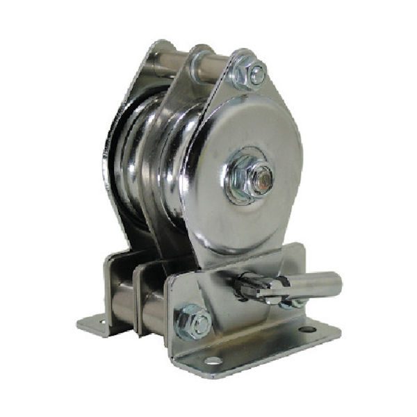 スリーエッチ HHH 固定滑車たて型二車分離式 TM50X2 1個 808-7409（直送品）