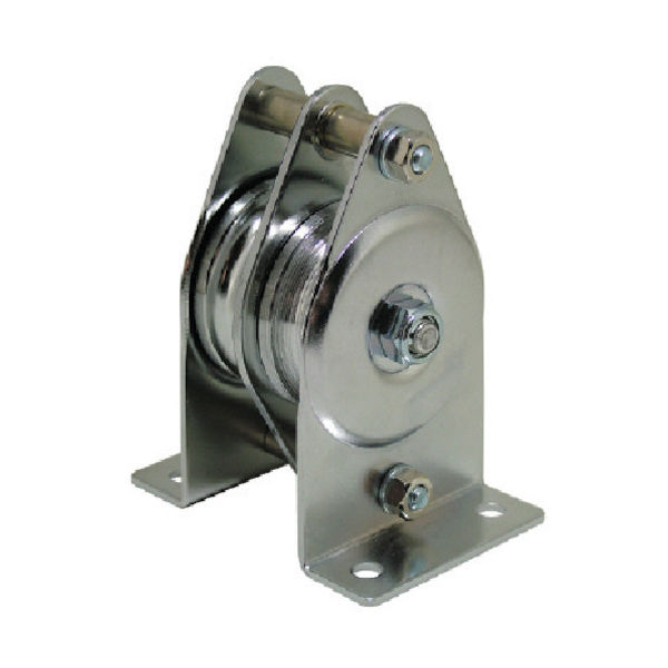 スリーエッチ HHH ステンレス固定滑車たて型二車ベアリング入り VSB50X2 1個 808-7418（直送品）