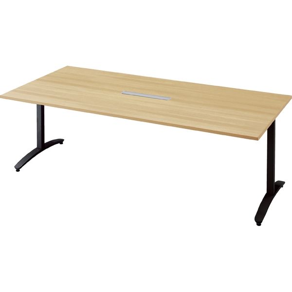 ロンナ会議テーブル NN-2110TARH LW/BK jtx 679372 プラス 送料無料 市場PLUS 662839)ロンナ 会議テーブル ( NN-2110PKR W4⁄BK ) プラス