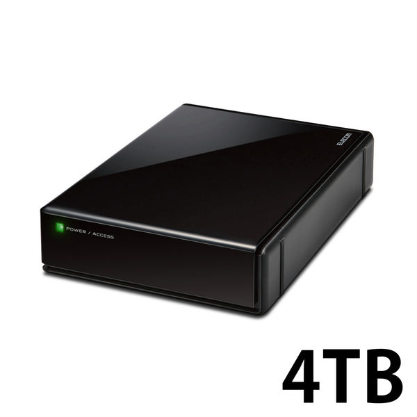 HDD 外付け SeeQVault USB3.2(Gen1) 4TB ブラック ELD-QEN2040UBK エレコム 1個