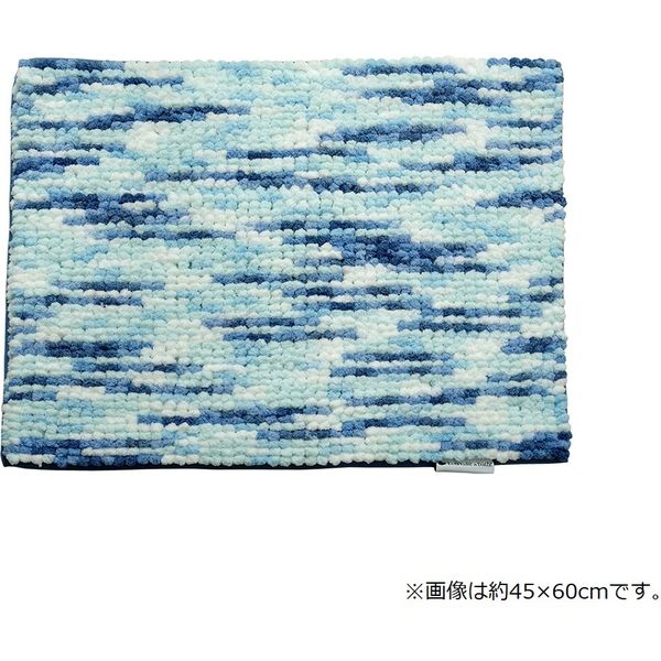 イケヒコ アヒルプレミアム バスマット 450×600mm ブルー 1300210040401 1枚（直送品）
