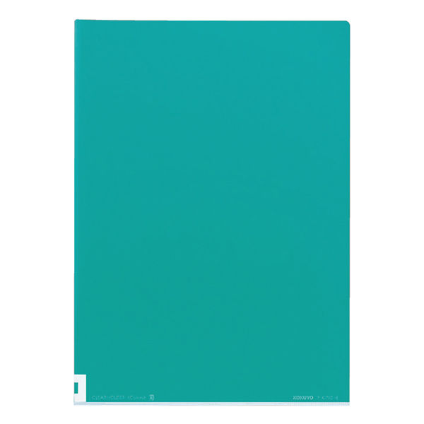 コクヨ（KOKUYO） クリヤーホルダー＜カラーズ＞A4 オーシャングリーン フ-C750-6　50冊（直送品）