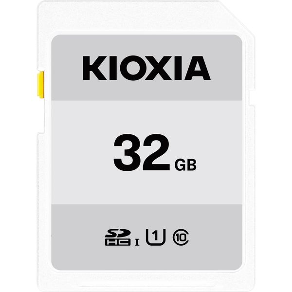 KIOXIA(キオクシア) SDカード 32GB class10 SDHC KCA-SD032GS EXCERIA BASIC 標準画質録画  旧東芝メモリ アスクル