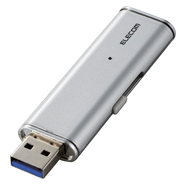 エレコム 外付けSSD/ポータブル/USB3.2（Gen1）対応/超小型/1TB/シルバー ESD-EMN1000GSV 1個