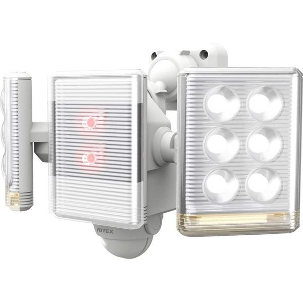 ムサシ LED-AC2018 9Wx2灯 リモコン付センサー　1台（直送品）