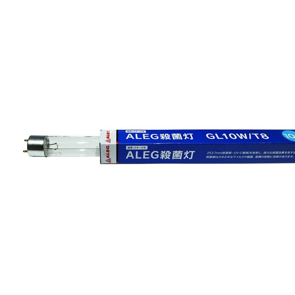 ALEG UV殺菌ランプ 10W形 GL10W/T8 1箱（10本入） - アスクル