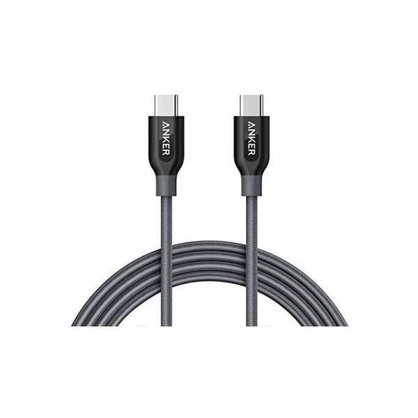 アンカー Anker PowerLine+ USB-C & USB-C 2.0 ケーブル(1.8m グレー) A81880A1 1個（直送品）