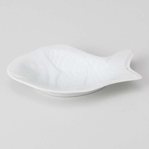 【アウトレット】西海陶器 鯛 おてもと皿 白 44018 5個（直送品）