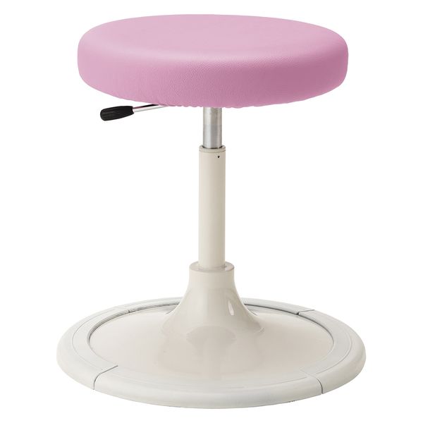 マツヨシ クランケチェア(背無) W450φ×H450～590mm チェリーピンク MY-N3247 1台 松吉医科器械（直送品）