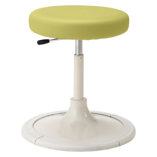 マツヨシ クランケチェア(背無) W450φ×H450～590mm シトラスイエロー MY-N3247 1台 松吉医科器械（直送品）