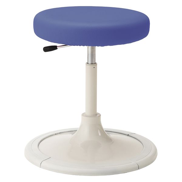 マツヨシ クランケチェア(背無) W450φ×H450～590mm プラムブルー MY-N3247 1台 松吉医科器械（直送品）