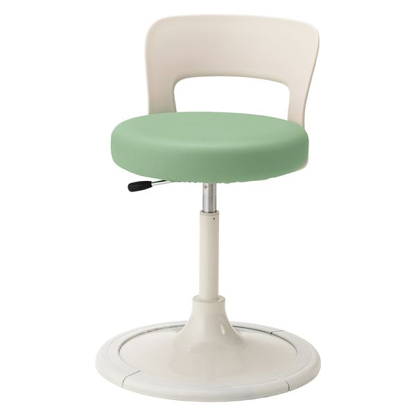 マツヨシ クランケチェア(背付) W450φ×H450～590mm アップルグリーン MY-N3249 1台 松吉医科器械（直送品）