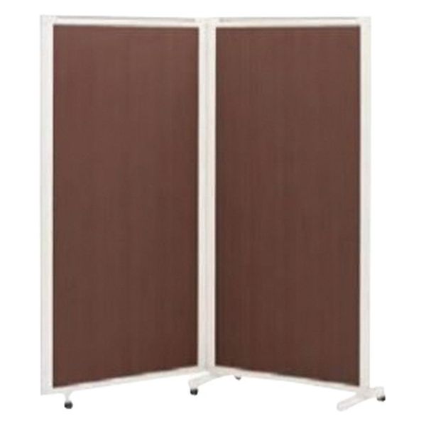 マツヨシ木目柄スクリーン(2連)) W1800×D430×H1800mm　オーク MY-N3591 1台 松吉医科器械（直送品）