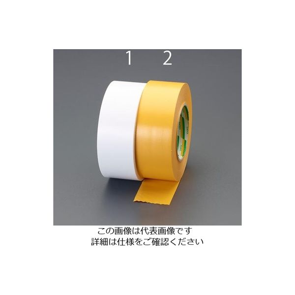 エスコ 50mmx50m ラインテープ(白) EA944PK-1 1セット(2巻:1巻×2個)（直送品）