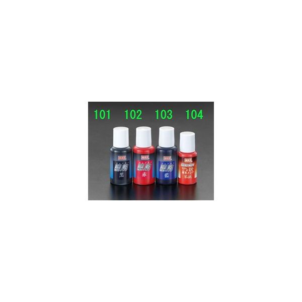 エスコ 30ml [赤] 瞬乾用補充インク EA762AE-102 1セット(10本:1本×10個)（直送品）