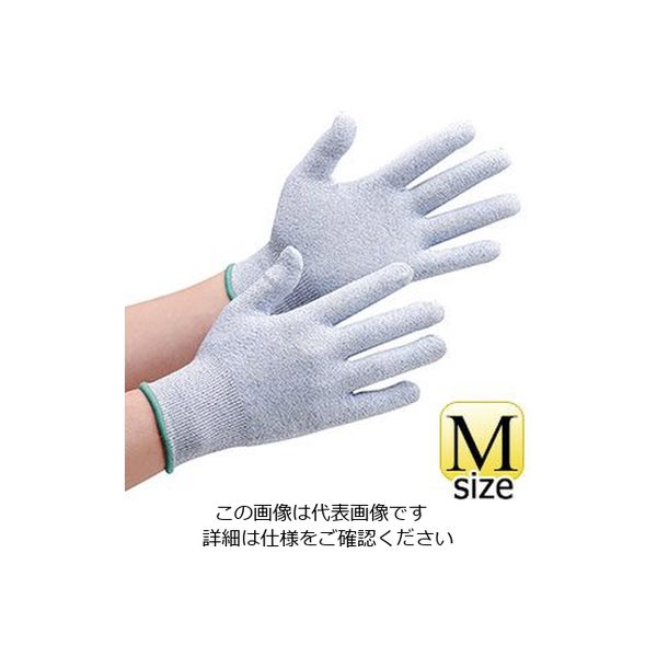 ミドリ安全 耐切創性手袋 カットガード 132NF ブルー M 4043103120 1双（直送品）
