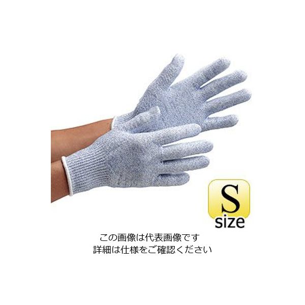 ミドリ安全 耐切創性手袋 カットガードF102NF ブルー S 4043103510 1双（直送品）
