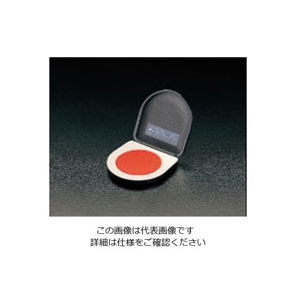 エスコ φ52mm 朱肉 EA762AD-5 1セット(10個)（直送品）