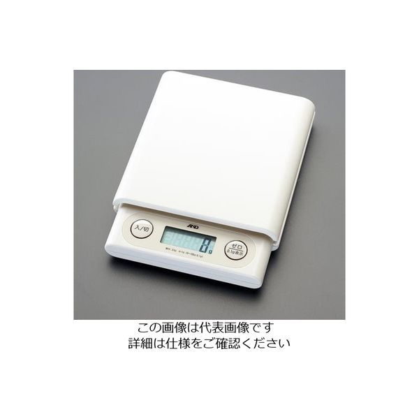 エスコ 3000g(0.1g) デジタルホームはかり(白) EA715CB-23 1セット(2台)（直送品） - アスクル