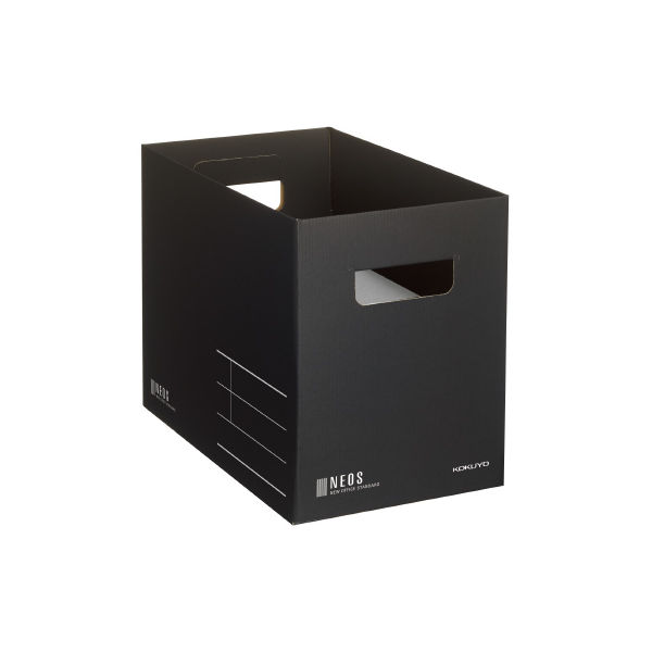 コクヨ 収納ボックス<NEOS> （Mサイズ）ブラック A4-NEMB-D 1セット（20冊）