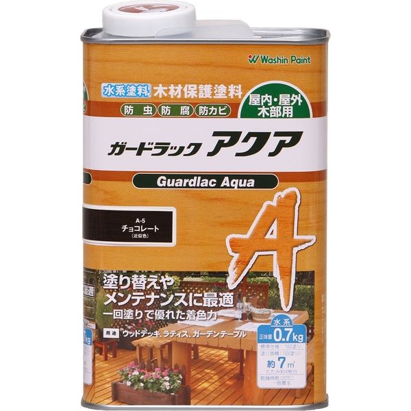 和信ペイント #911485 ガードラックアクア チョコレート0.7kg　1缶（直送品）