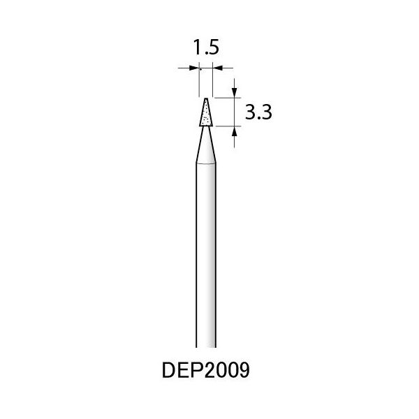 アルゴファイルジャパン ダイヤエコノミー2(電着ダイヤモンドポイント) DEP2009 2個 1セット(12個:2個×6パック)（直送品）