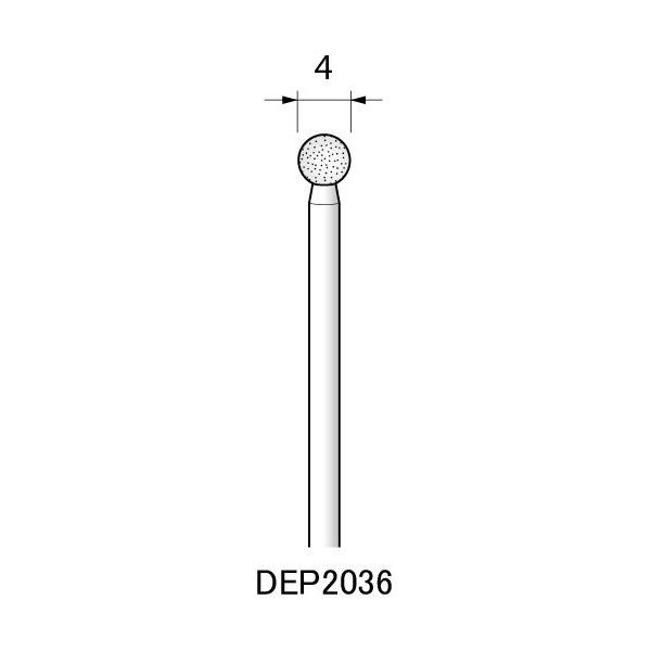 アルゴファイルジャパン ダイヤエコノミー2(電着ダイヤモンドポイント) DEP2036 2個 1セット(12個:2個×6パック)（直送品）