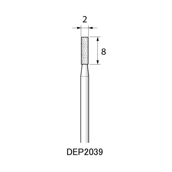 アルゴファイルジャパン ダイヤエコノミー2(電着ダイヤモンドポイント) DEP2039 2個 1セット(12個:2個×6パック)（直送品）