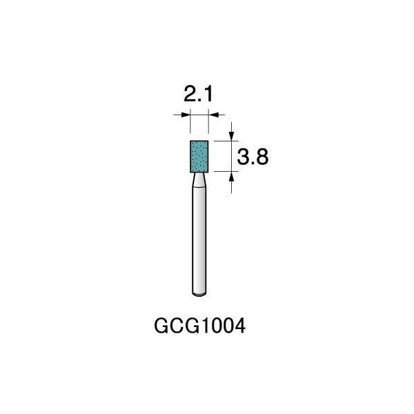 アルゴファイルジャパン GC/1.6軸砥石(軸付砥石ミニ グリーンカーボランダム) GCG1004 12個 1セット(60個:12個×5パック)（直送品）