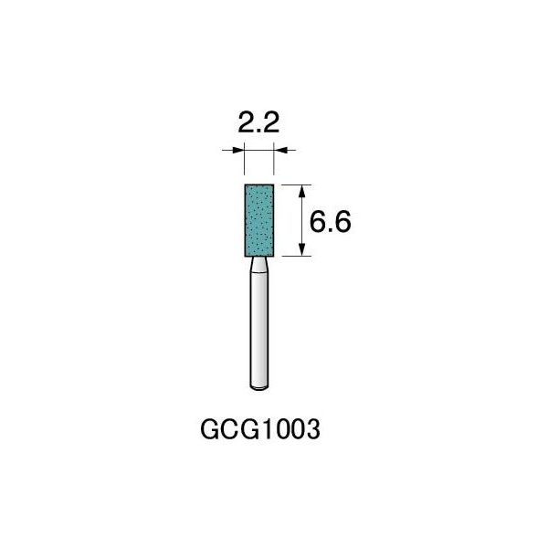 アルゴファイルジャパン GC/1.6軸砥石(軸付砥石ミニ グリーンカーボランダム) GCG1003 12個 1セット(60個:12個×5パック)（直送品）