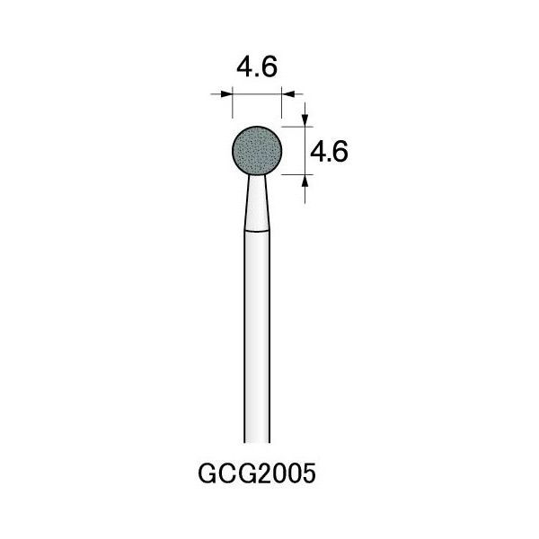 アルゴファイルジャパン GC砥石(軸付砥石グリーンカーボランダム) GCG2005 12個 1セット(60個:12個×5パック)（直送品）