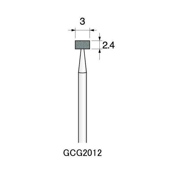 アルゴファイルジャパン GC砥石(軸付砥石グリーンカーボランダム) GCG2012 12個 1セット(60個:12個×5パック)（直送品）