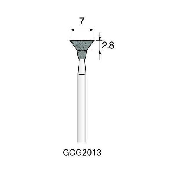 アルゴファイルジャパン GC砥石(軸付砥石グリーンカーボランダム) GCG2013 12個 1セット(60個:12個×5パック)（直送品）